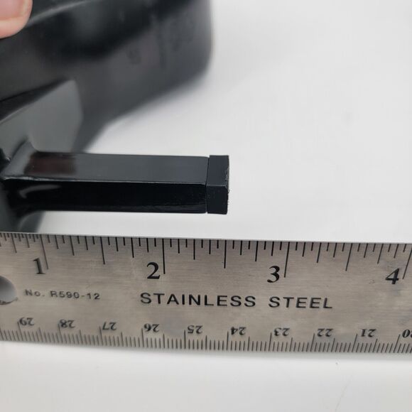 Alain Tondowski Size 6.5 Sequin Slingback Kitten Heels Pointed Toe Black Shoes - Picture 8 of 8